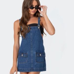 Edikted OverallβDenim Mini Dress NWT